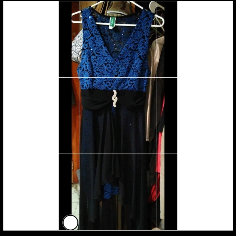 Ipona Blue and black dress